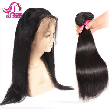 100% Brazilian virgin human hair silky straight wave 360 lace frontal closure